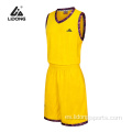 Uniformes de camisas de baloncesto seco y transpirable para hombres